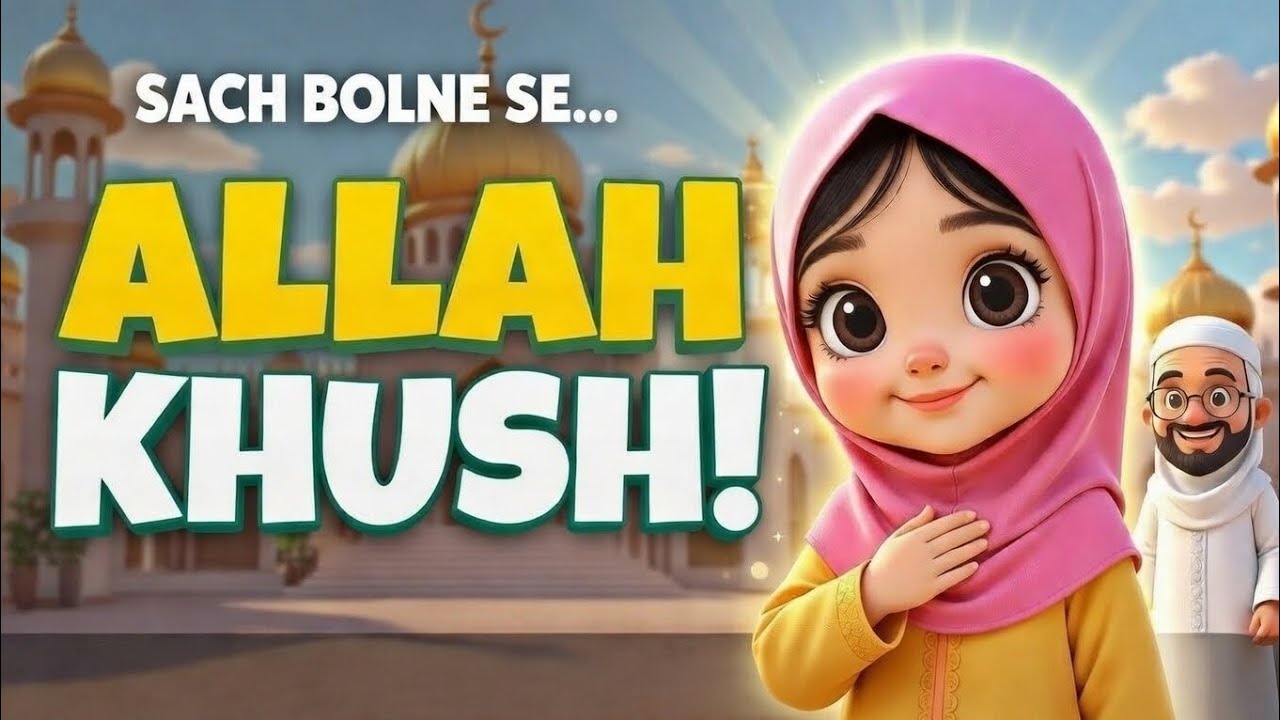 Sach Bolne Walon Se Allah Khush Hote Hain | Islamic Moral Story for Kids🌙