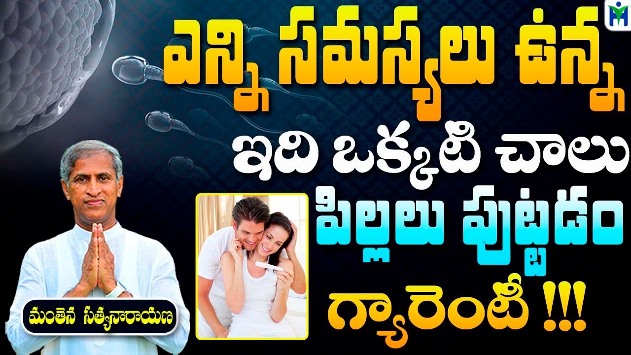 ఇది ఒక్కటి చాలు పిల్లలు పుట్టడం గారంటీ  | Improve Egg Quality | Sprouts |Manthena Satyanarayana Raju