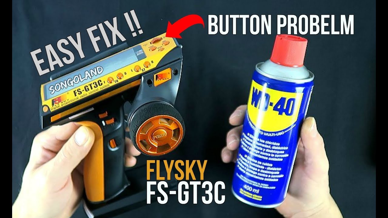 Repair flysky GT3C scroll enter button Easily [ without soldering ] @ Songoland