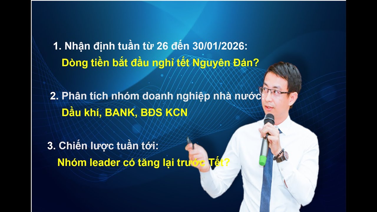 Chứng kho&aacute;n h&agrave;ng ng&agrave;y: Nhận định thị trường tuần từ 26 đến 30/01/2026: Leader c&oacute; v&ograve;ng mới trước Tết?