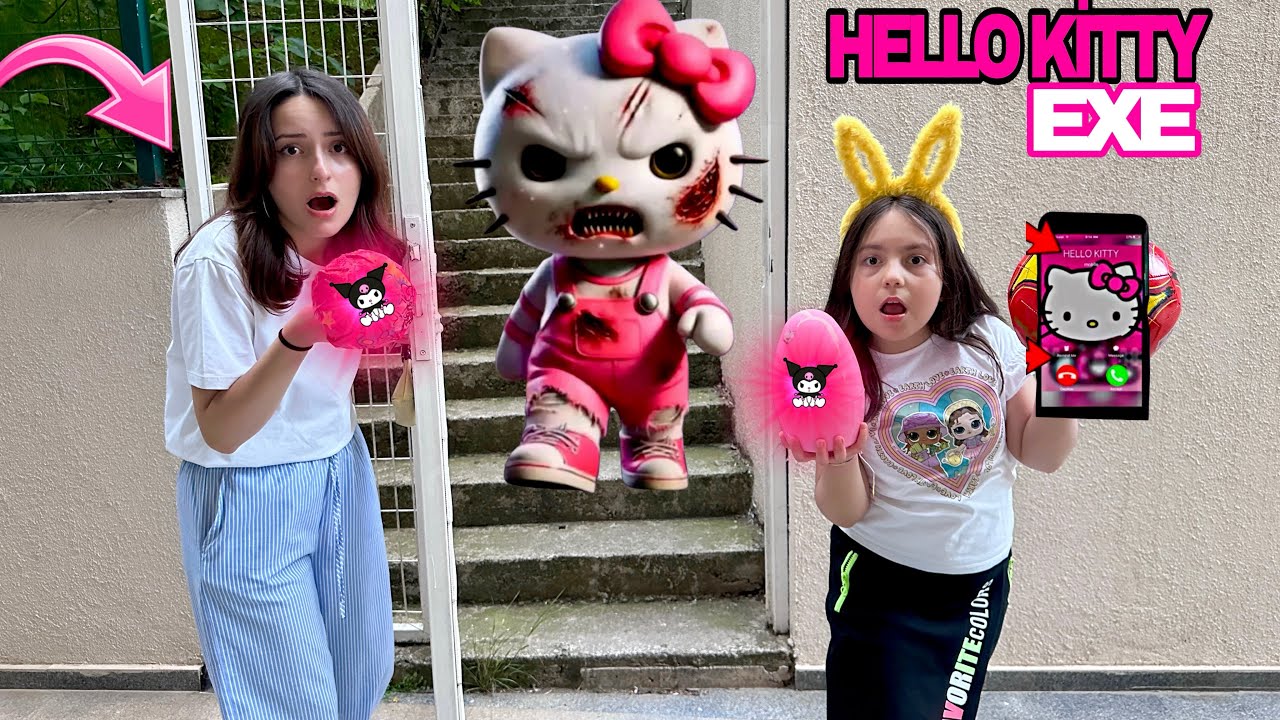 ZEYNEP VE HİRANUR HELLO KİTTY EXE ARIYOR SAKIN AÇMA ÇILDIRMIŞ