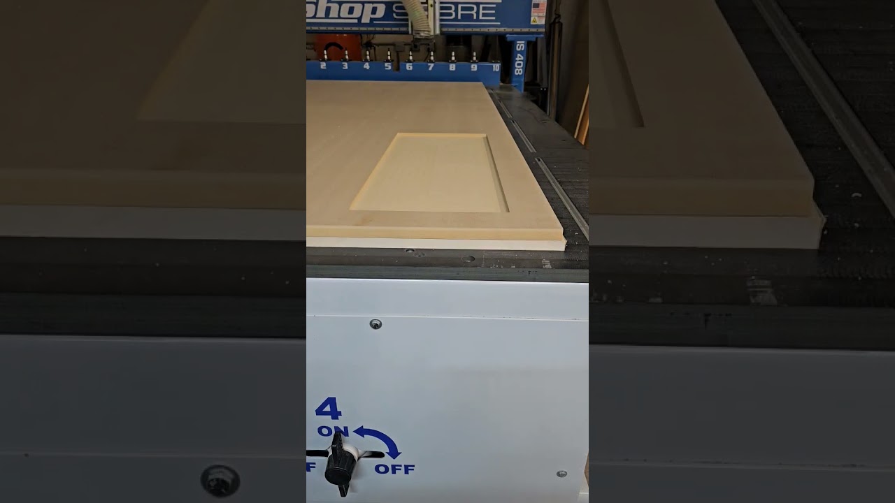 CNC Shaker Doors. #CNC #cncmachine  #cabinet #cabinetmaker