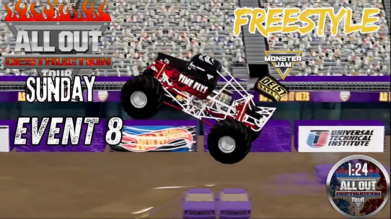 AODT Monster Jam Event 8 Freestyle MetLife Stadium  (TV Quality)