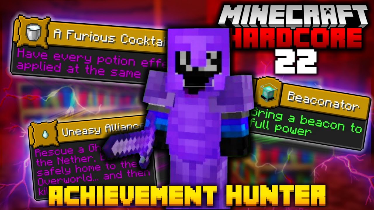 ACHIEVEMENT HUNTING in MINECRAFT HARDCORE... again (#22)