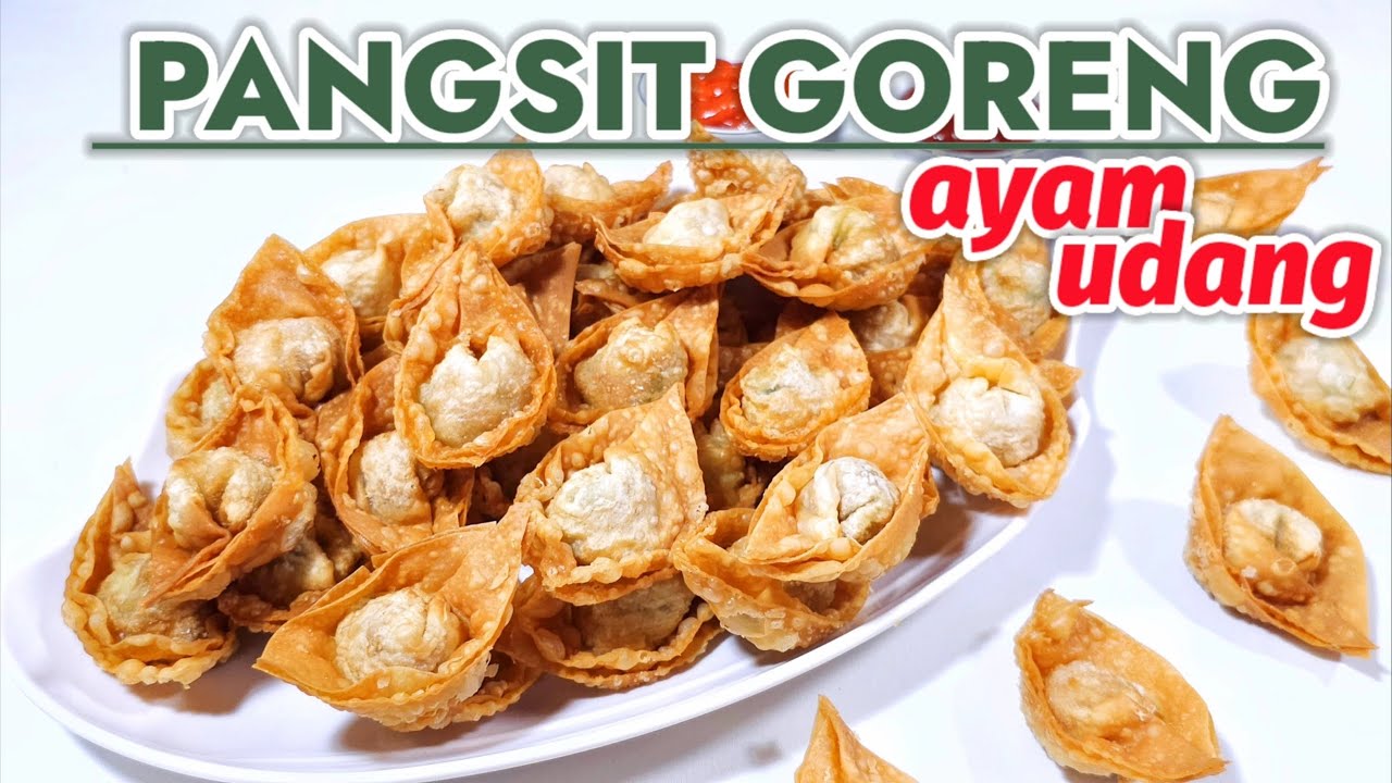 RESEP PANGSIT GORENG AYAM UDANG -- SEKALI AMBIL GA MAU BERHENTI  \\ CARA MEMBUAT PANGSIT GORENG