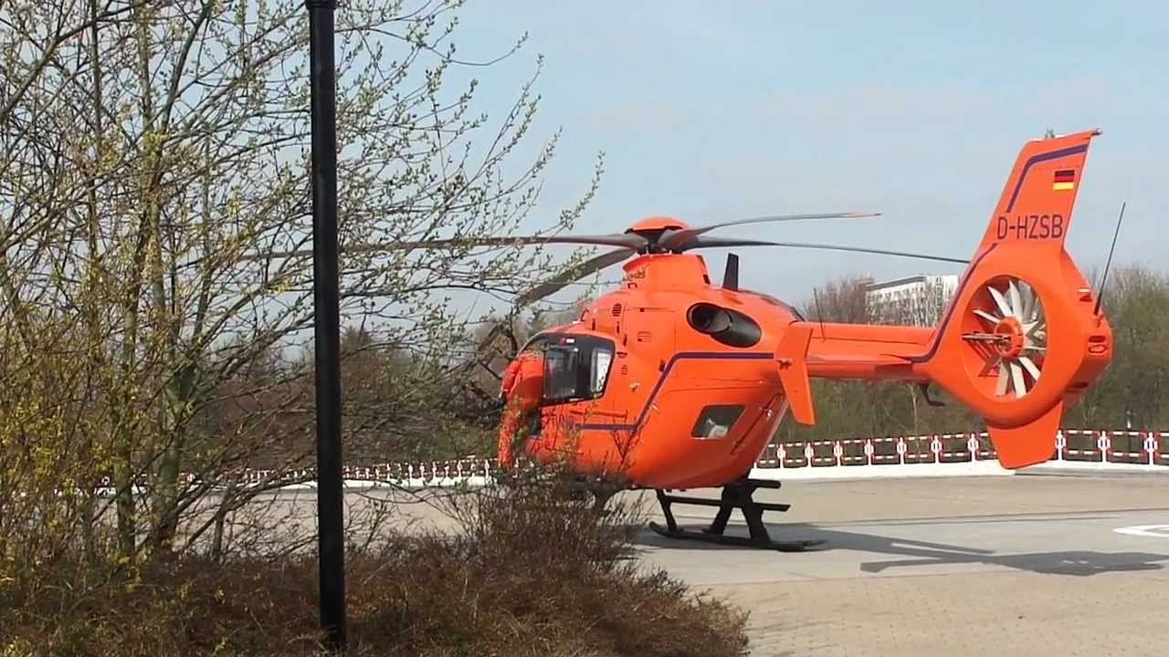 Christoph 29 Start am Bundeswehr Krankenhaus Hamburg  [HD]