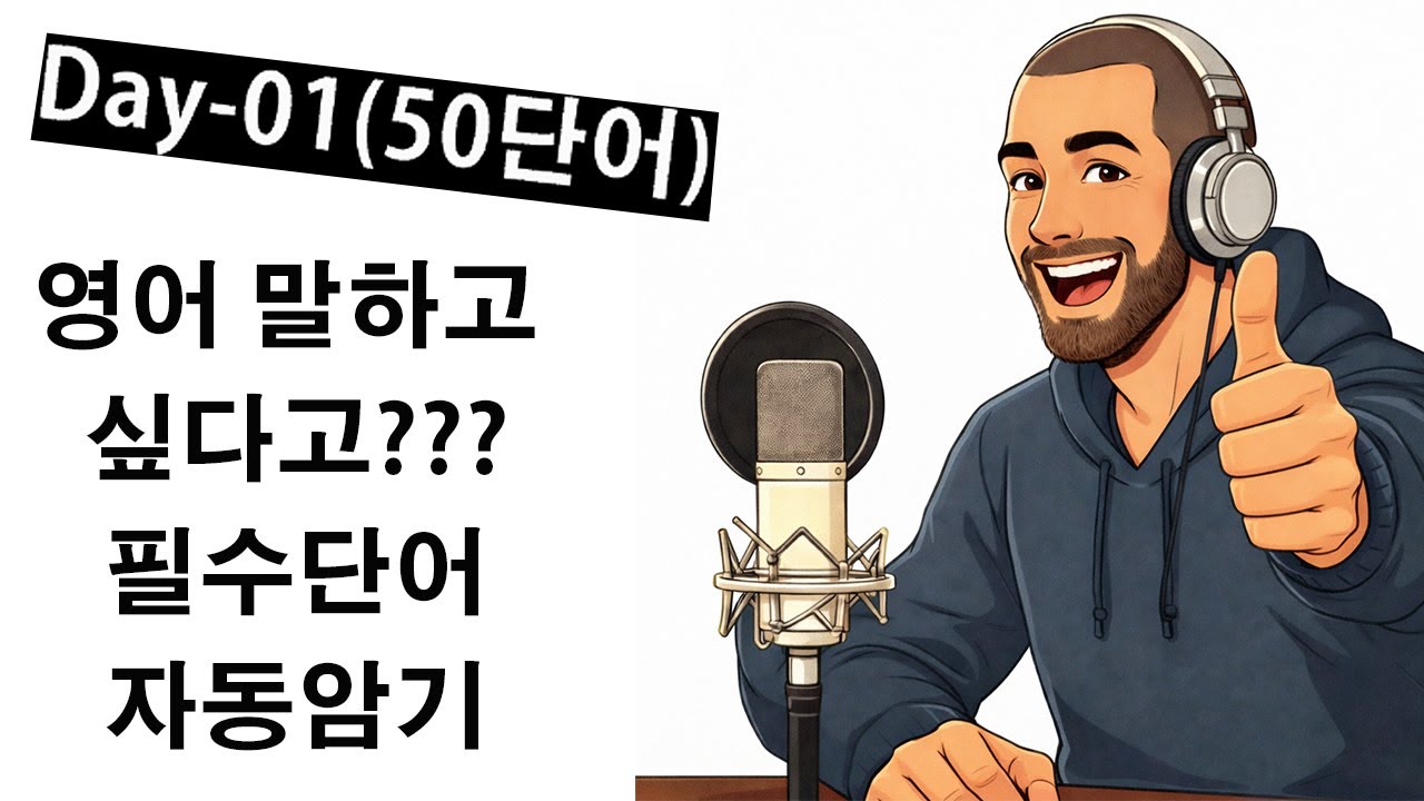 DAY 01 필수 50단어틀어놓기만 해도 머릿속에 들어옵니다