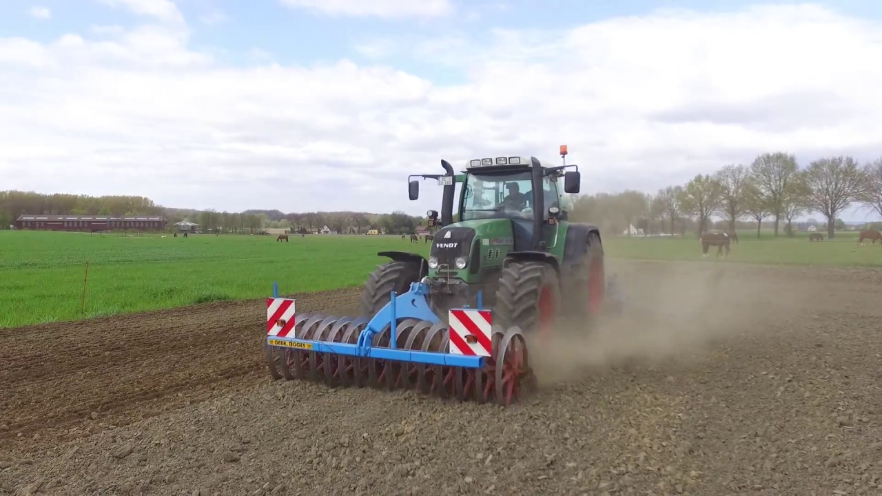 Kreiseln 2017 mit Fendt 718 + Lemken Zirkon 12