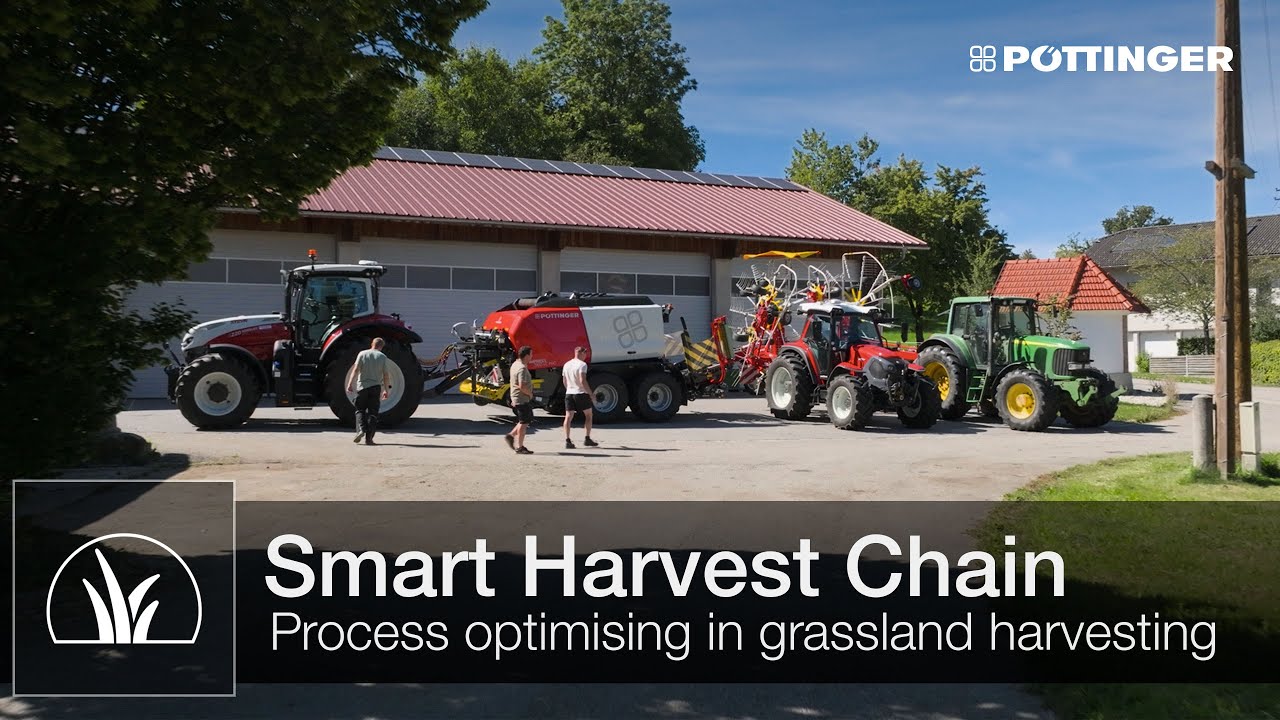 Process optimising on grassland harvesting with smart Harvest Chain | PÖTTINGER