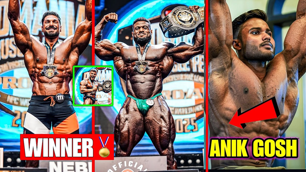 Andrei deiu Win🏅Romania pro show 2025., But Anik Gosh Looking Fire 🔥. Andrew jacked Win Romania pro