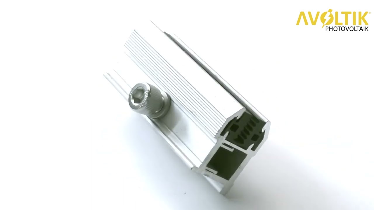 Avoltik Laminat Endklemme f&uuml;r D&uuml;nnschichtmodule | Photovoltaik Solarmodul Montagezubeh&ouml;r