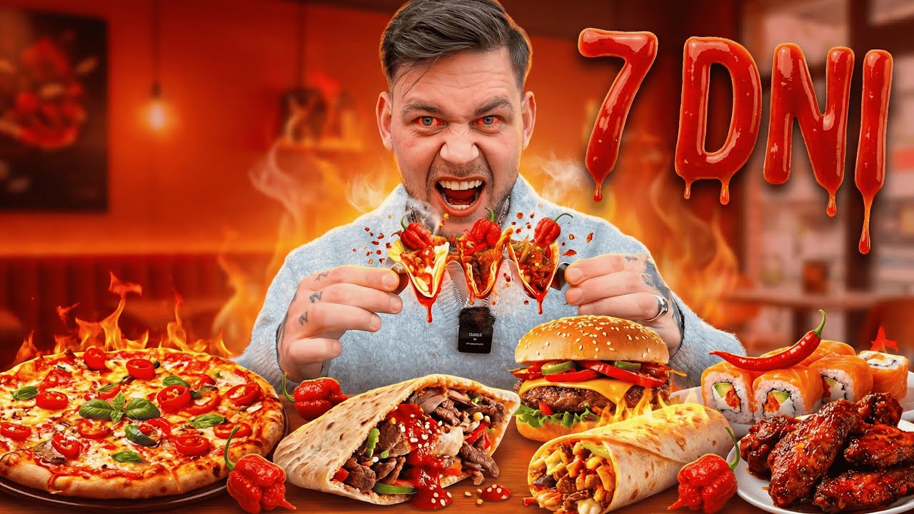 7 DNI JADŁEM NAJOSTRZEJ JAK SIĘ DA! (10 MLN EKSTRAKT)