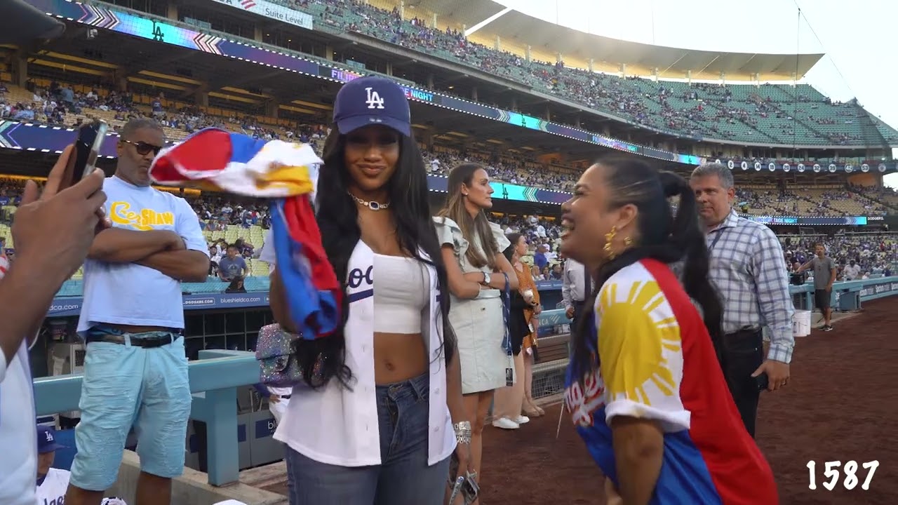 Saweetie LA DODGERS Filipino Heritage Night  First Pitch Plus The Filharmonic, Cece Guiterrez & more