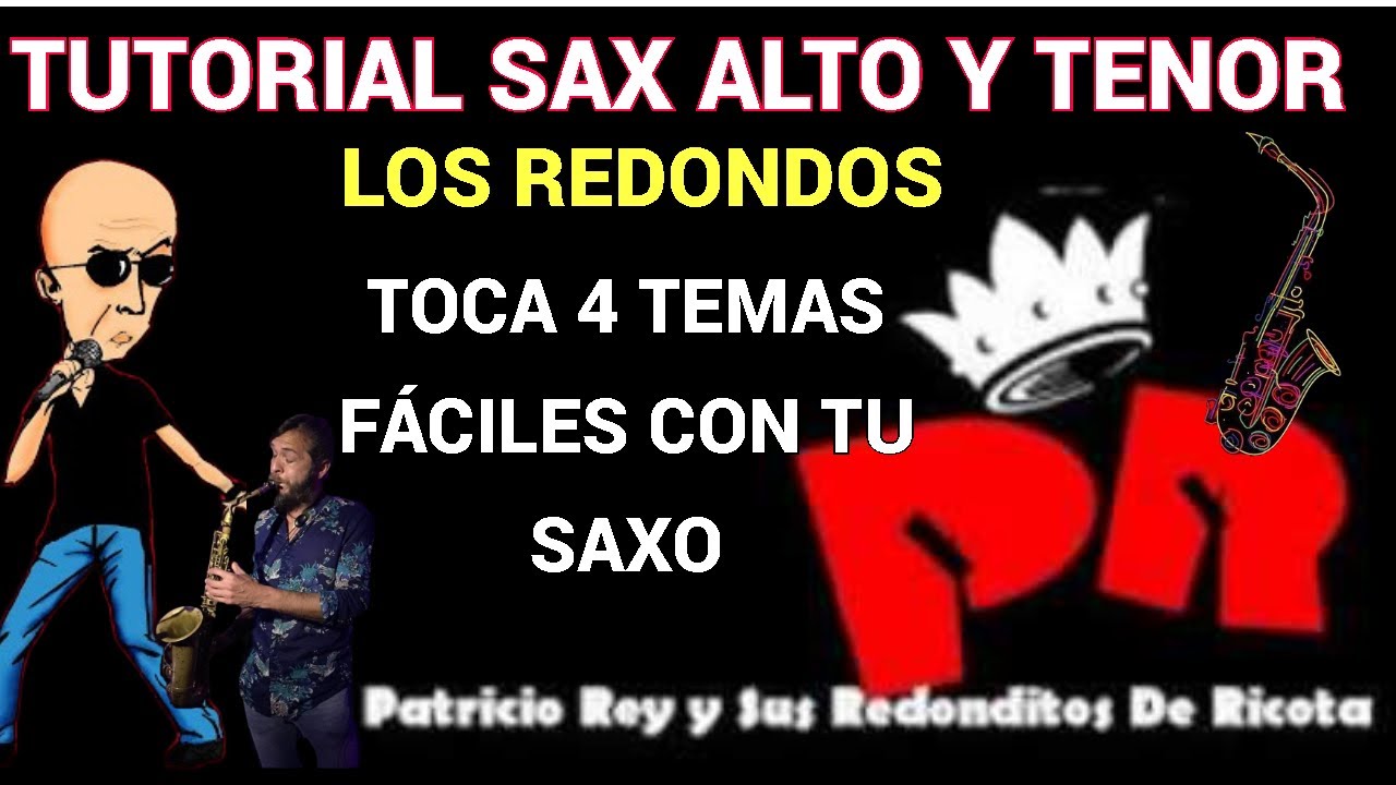 *Imperdible* ... 😱🙉MIRA que fácil ES TOCAR  Estos( 4 SOLOS de los 🎷😎REDONDOS) PARA SAXO 🎷💯🌈🎸