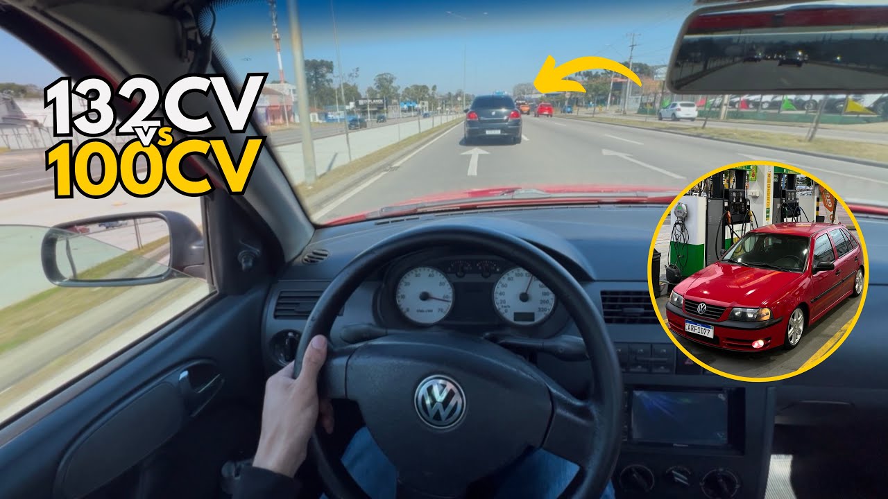 GOL G3 1.6 vs LINEA 1.8 | MOTOR AP COM ESCAPE DIRETO 🔥 {4K}