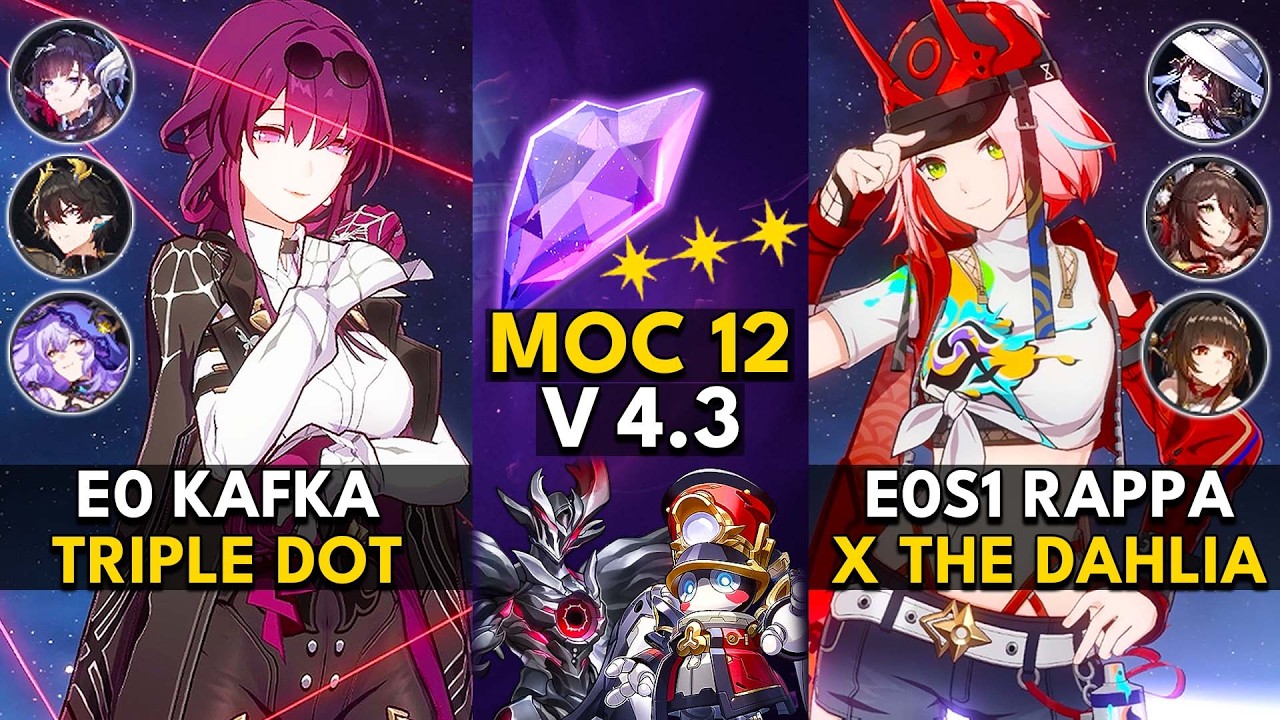 E0 Kafka DoT & E0S1 Rappa Super Break | Memory of Chaos Floor 12 (3 Stars) | HSR 4.3