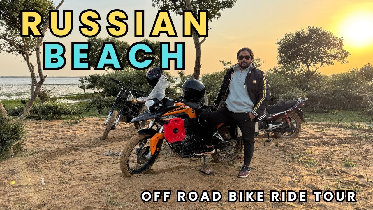 Extreme Off Road Bike Ride Travel | Russian Beach 🏝️ Travel Vlog 