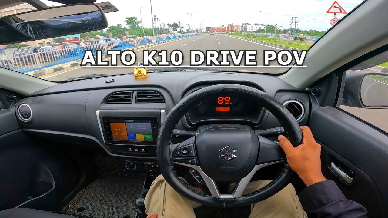 Alto K10 Manual Car POV Drive | Pure Engine Sound & Road Ambience
