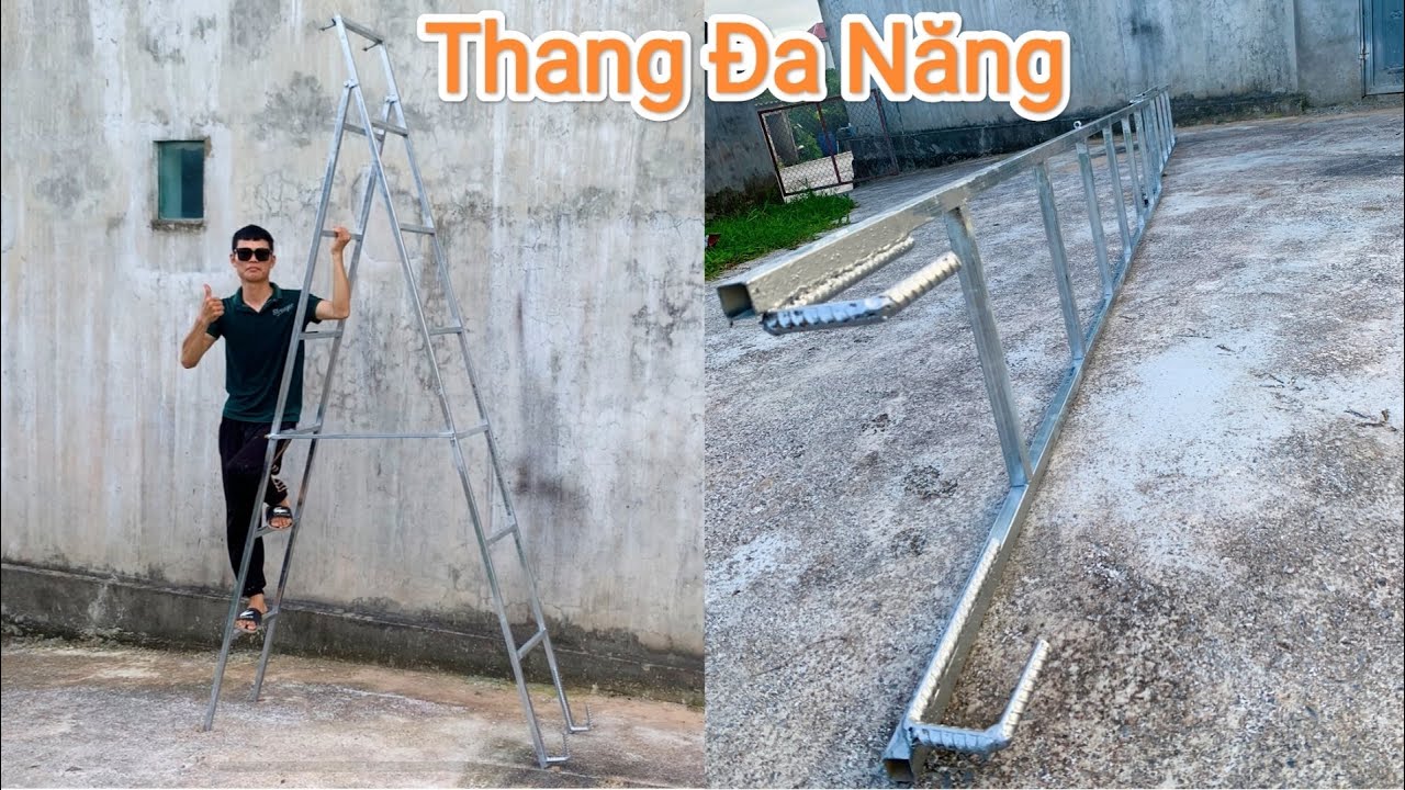 Chi Tiết Cách Làm Thang Gấp, Thang Thoát Hiểm Đa Năng | How to Make Folding Ladder, Escape Ladder