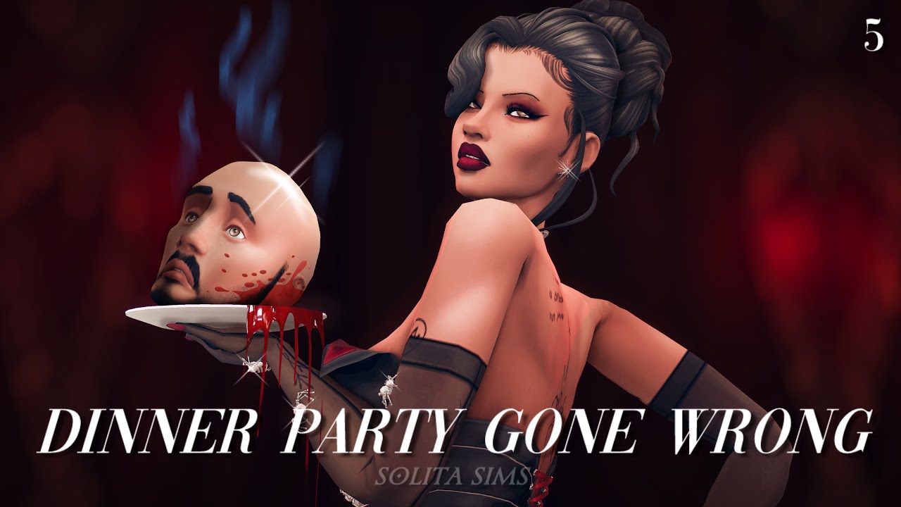 a DISASTROUS honeymoon & dinner party?! || Sims 4 Black Widow Challenge (EP5)