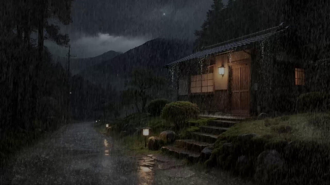 Peaceful Energy 🌧️ Rain Sounds Over Countryside Roof for Deep Sleep and Calm 💫