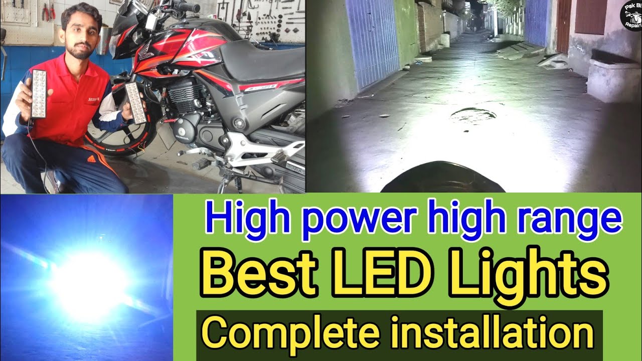 High power High range  Best LED Lights Complete Installation on Honda CB 150f