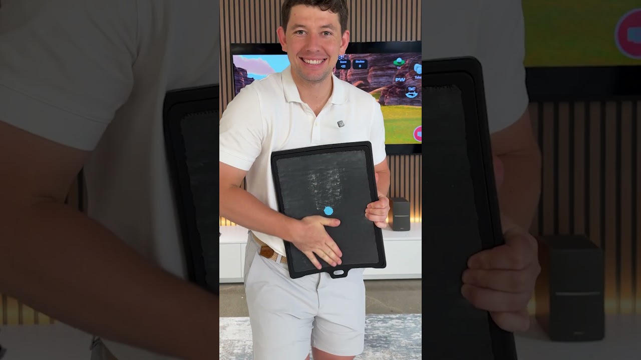 Как работает коврик-симулятор Golf Daddy?