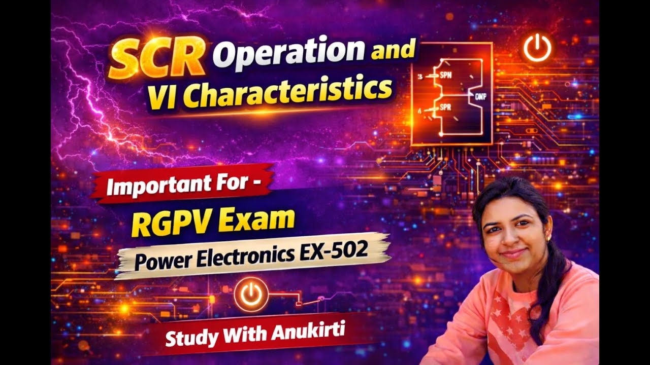 SCR (Silicon Controlled Rectifier) Operation & VI Characteristics |RGPV EXAM 