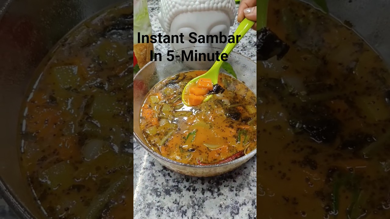 Learn 5-Minute Sambar Recipe | Quick & Easy South Indian Curry #shorts