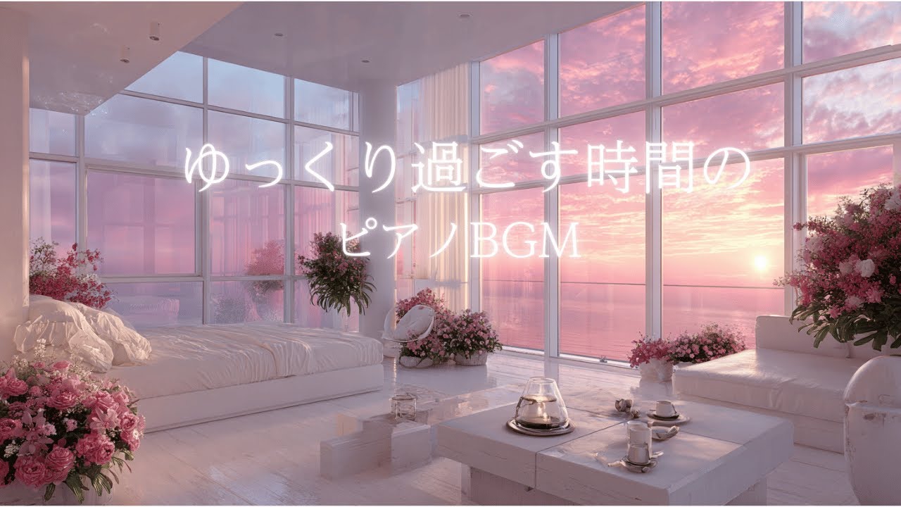 【 Piano Sound 】虹色夕日のピアノ曲 | 心安らぐ音色 | 癒しの時間 | 自律神経が整うピアノサウンド | 自分時間をゆったり過ごすBGM