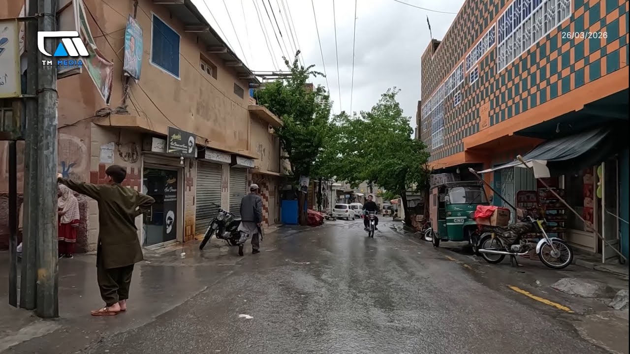 Calm & Rainy Mariabad Streets 🌧️ | Spring Vibes Ride