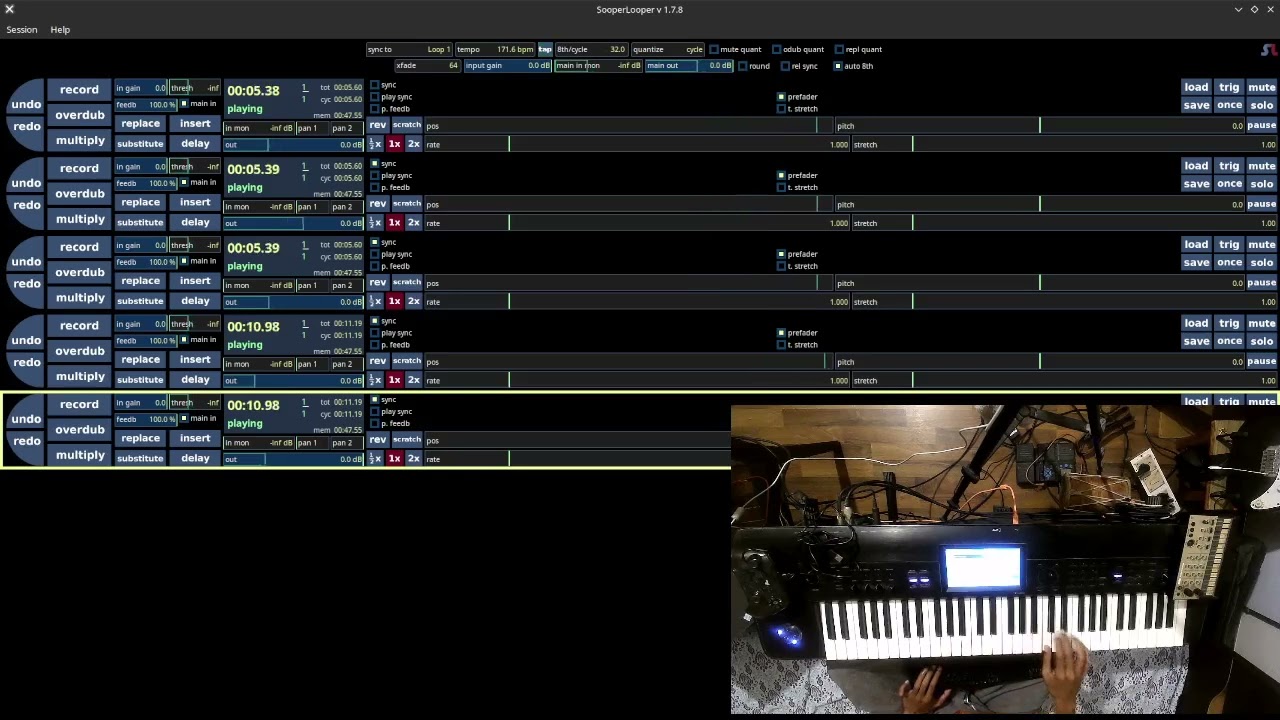 live looping with korg krome and sooperlooper