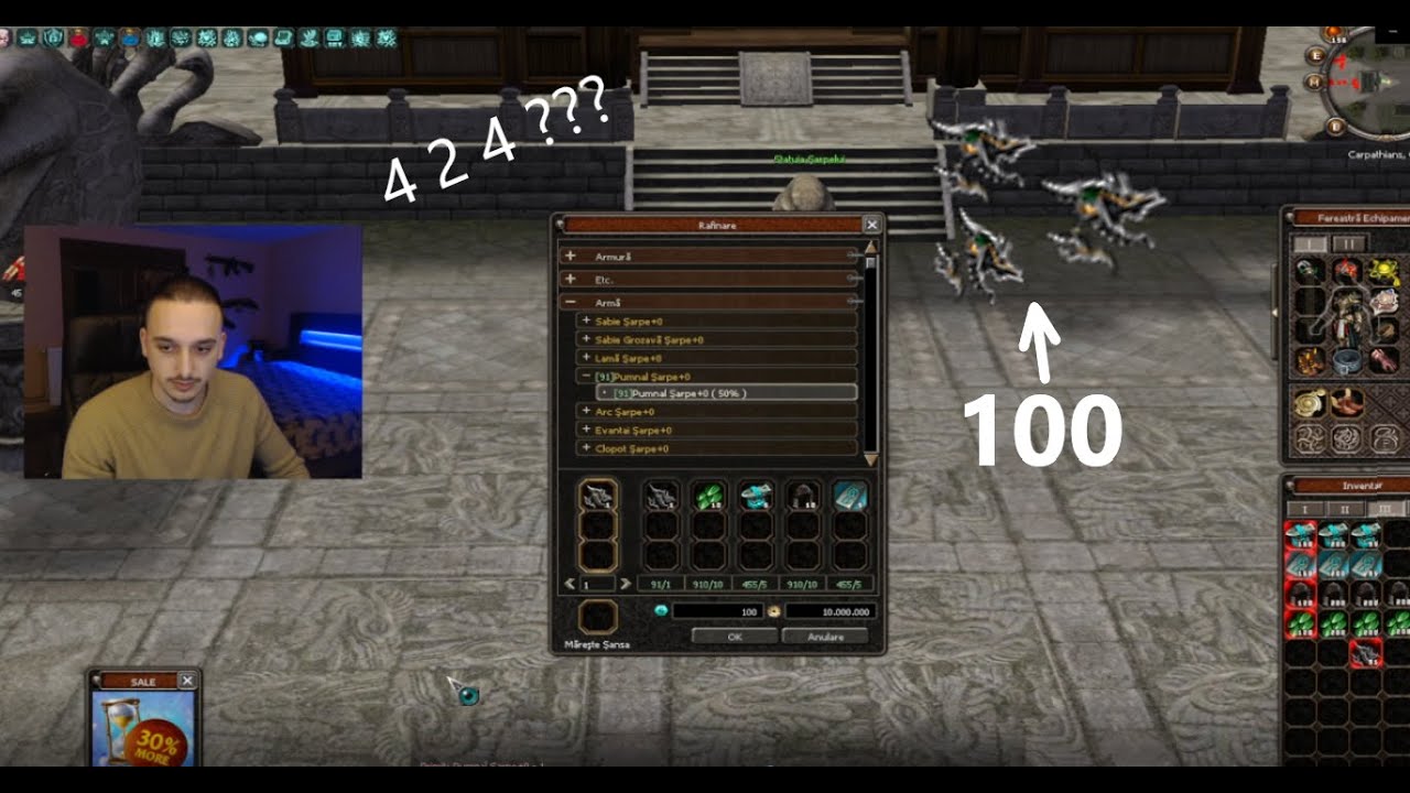 100 de Craft-uri in pumnale sarpe Metin2 ro