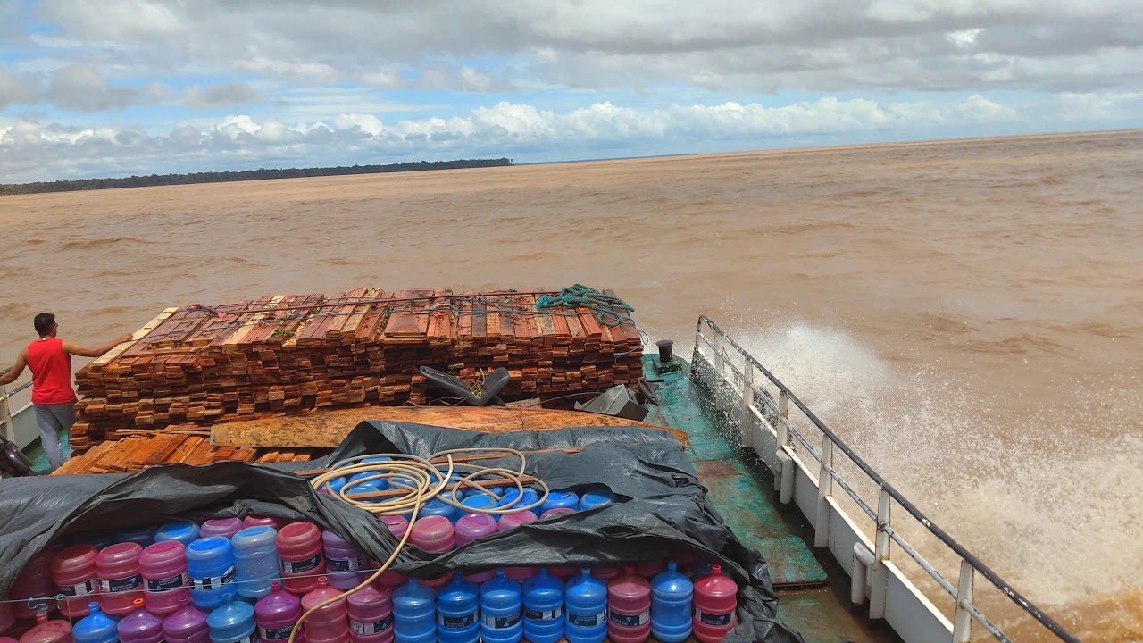 Travessia, baía do anajás, ilha de marajó
