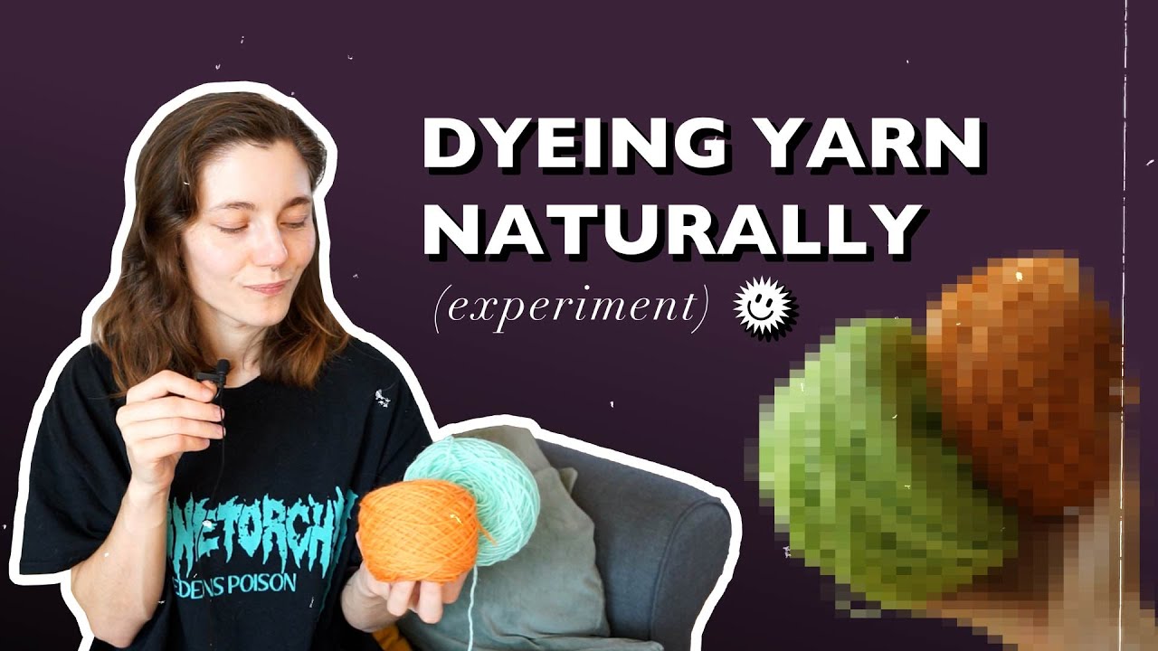 Naturally dyeing sock yarn (experiment)
