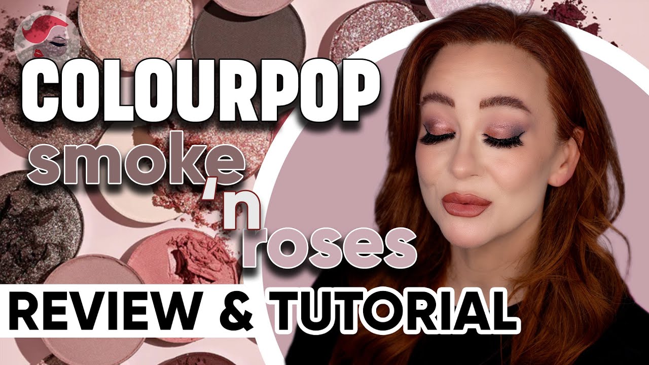 Gorgeous Pink & Grey Eyeshadow Look: Colour Pop Smoke N Roses! Budget Palette!!
