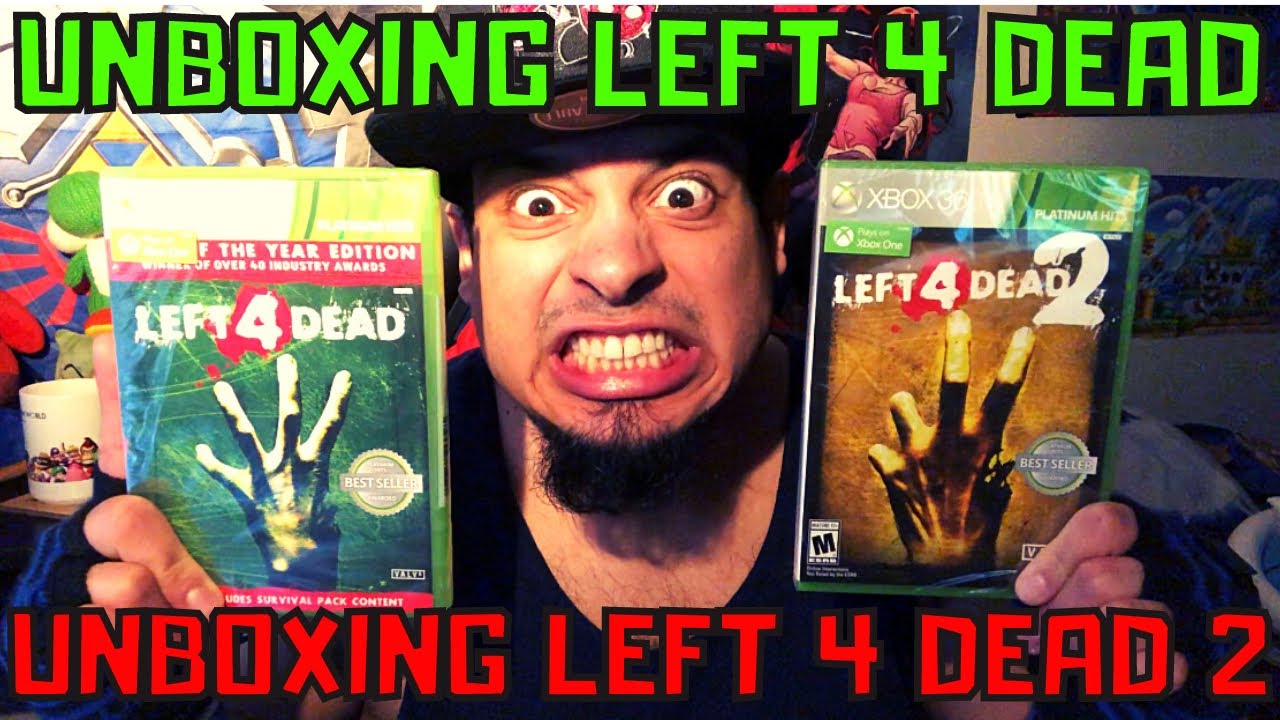 UNBOXING LEFT 4 DEAD 1 & 2 XBOX 360