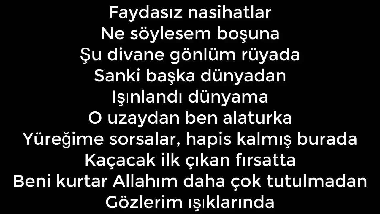 Buray - Deli Divane Lyrics (s&ouml;zleri)