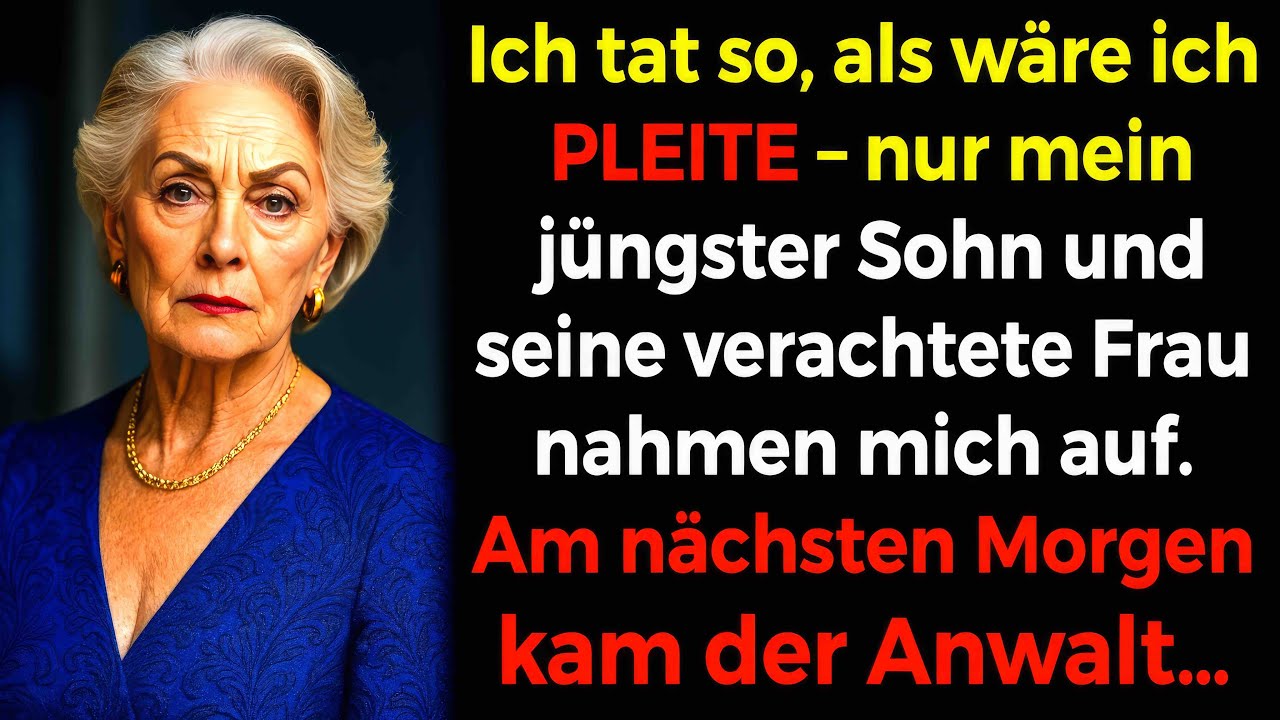 Ich tat so, als wäre ich OBDACHLOS... Nur die gehasste SCHWIEGERTOCHTER öffnete die Tür