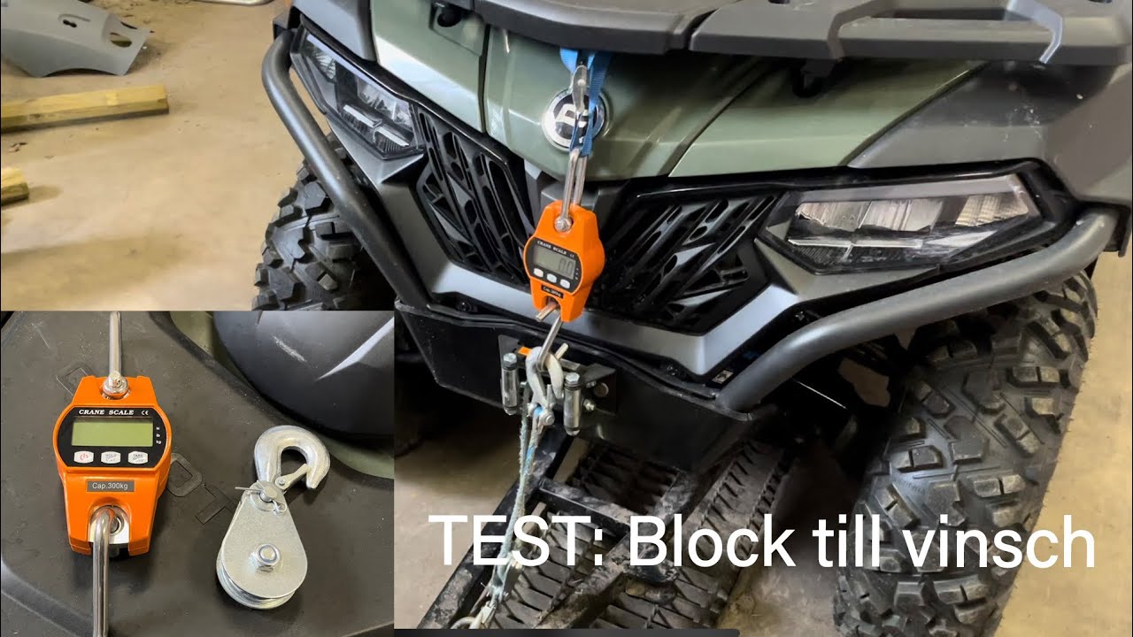 TEST: Skillnad på vikt när block till vinschen används.