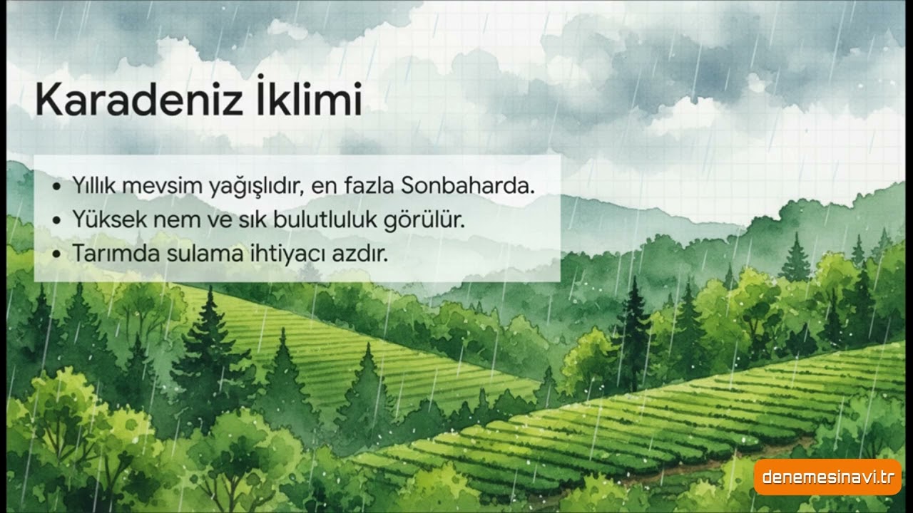Türkiye'de İklim ve Bitki Örtüsü: Grafik Okuma Taktikleri ve Şifreler (KPSS/TYT)