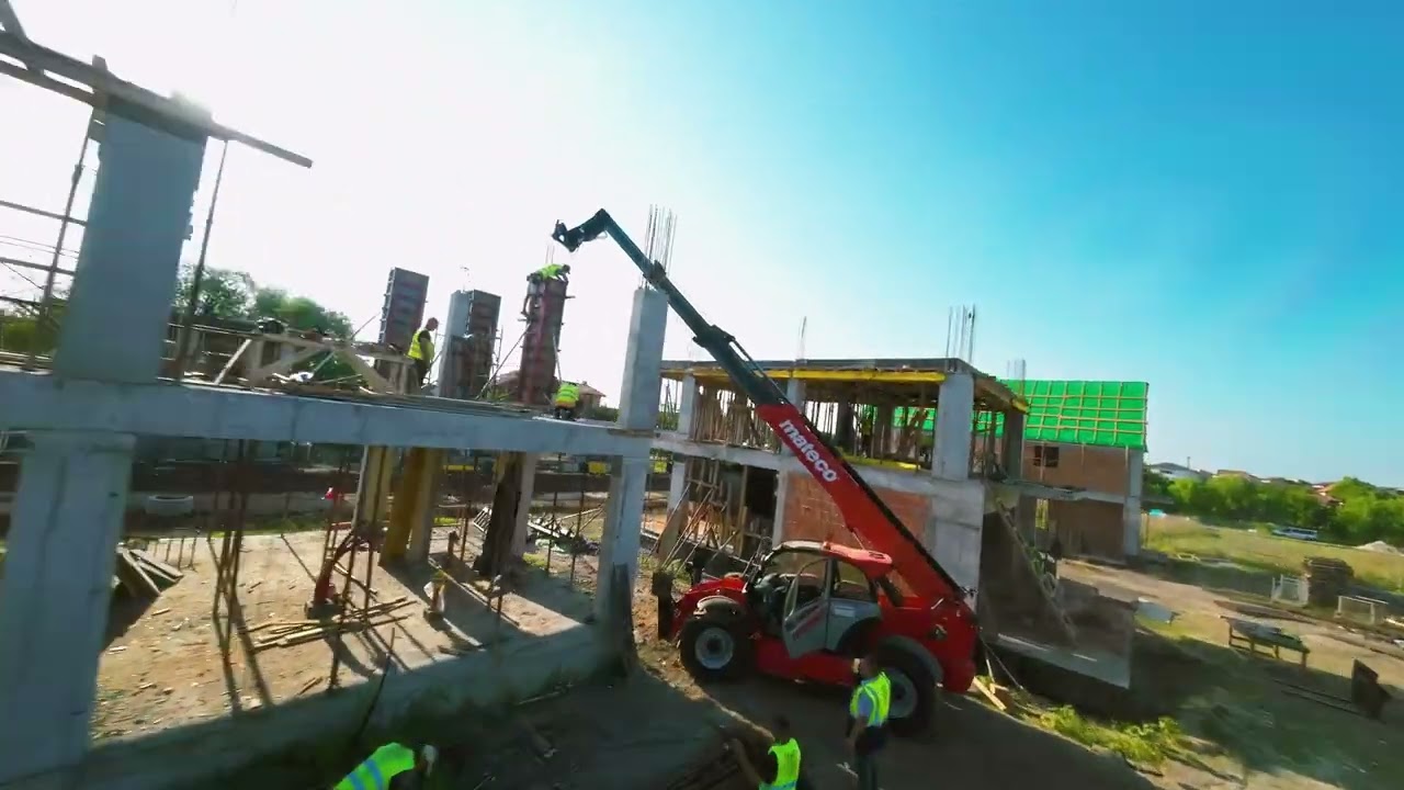 Construction site in progress | FPV video