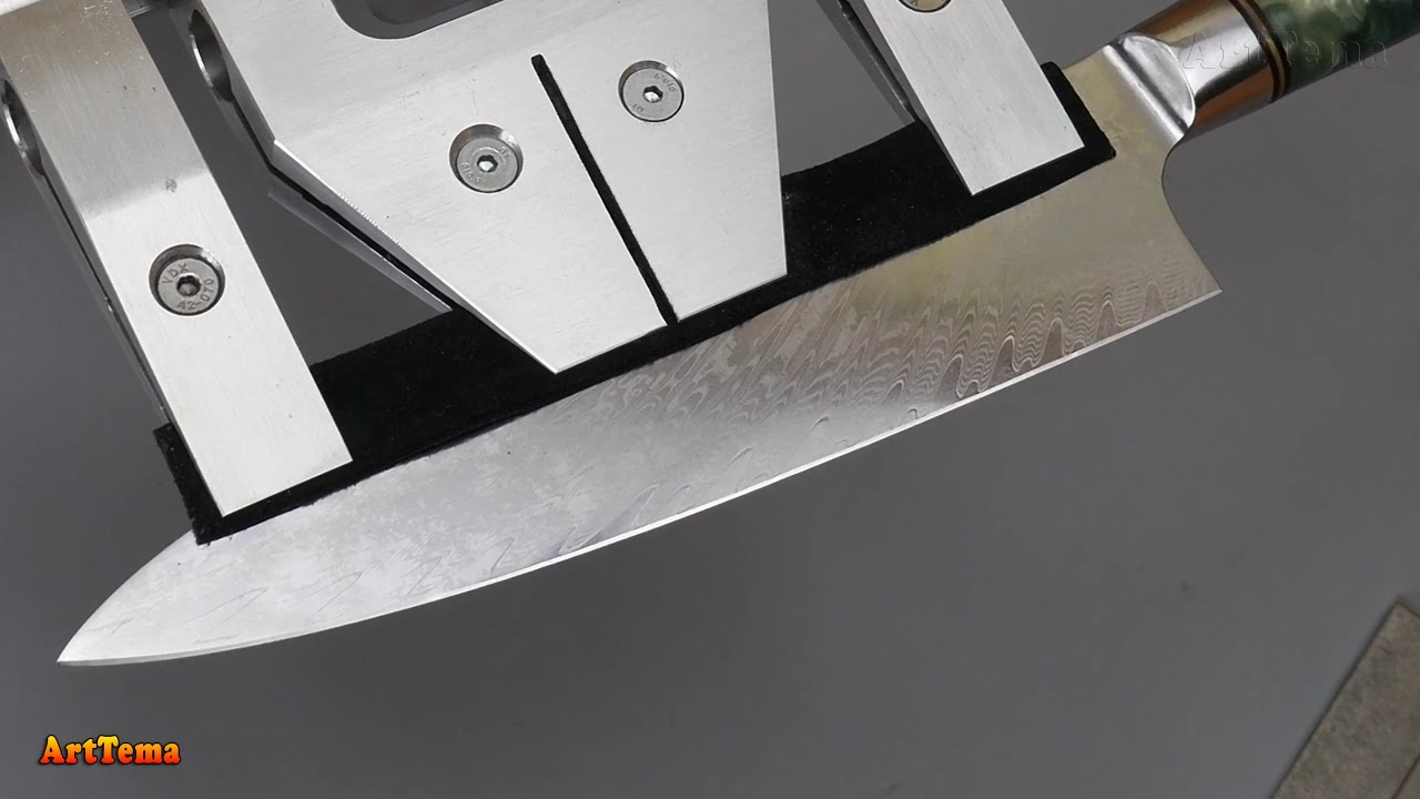 Knife Sharpening Tool ▶︎ Дешевые китайские АЛМАЗНЫЕ БРУСКИ из Алиэкспресс против дамасской стали
