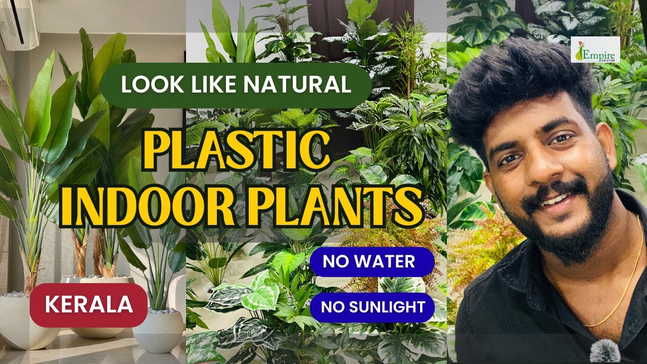 Artificial indoor plants ഒറ്റ നോട്ടത്തിൽ ആരും ഒർജിനൽ എന്ന് പറയും. Plastic plants by empire creation