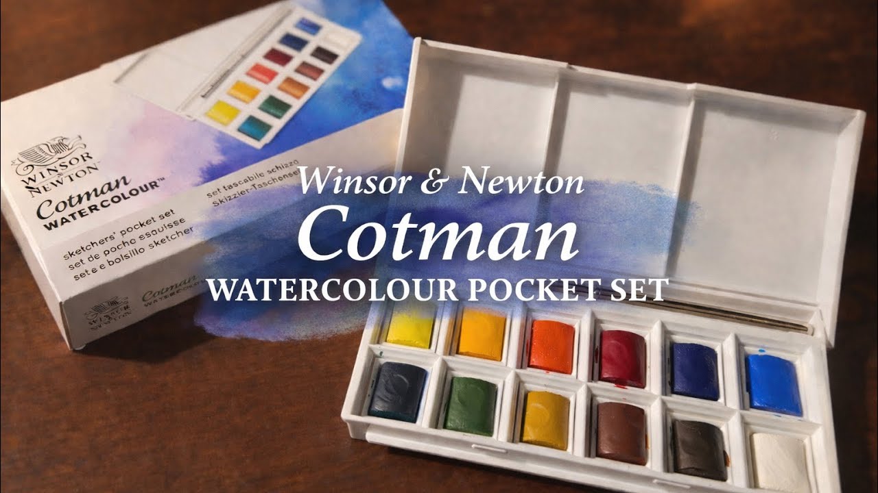 ￼Unboxing & Swatching My Winsor & Newton Coltman Watercolor Set