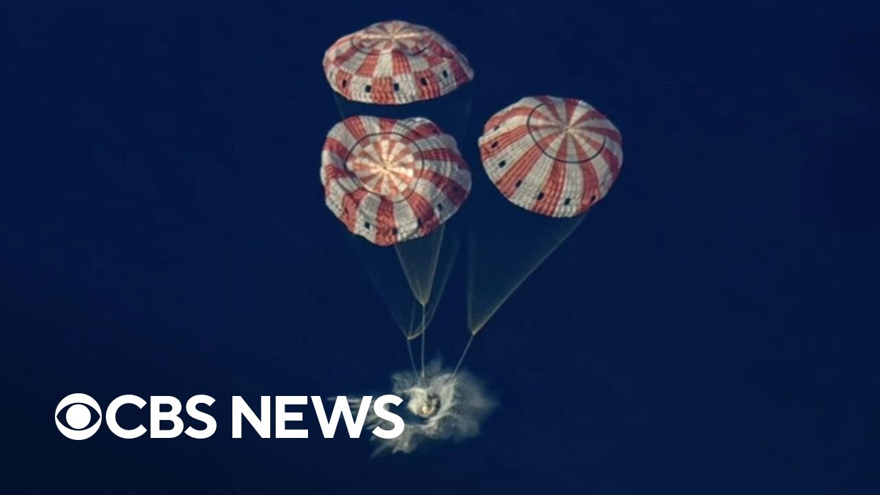 Video: Artemis II mission splashdown
