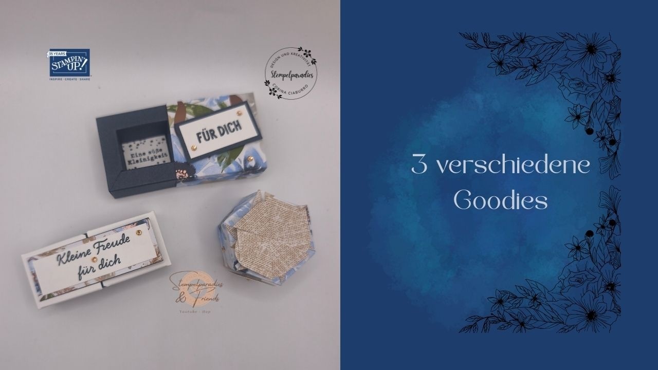 23. Youtube-Hop Stempelparadies & Friends | Thema: maximal 3 Goodies | Stampin´Up!