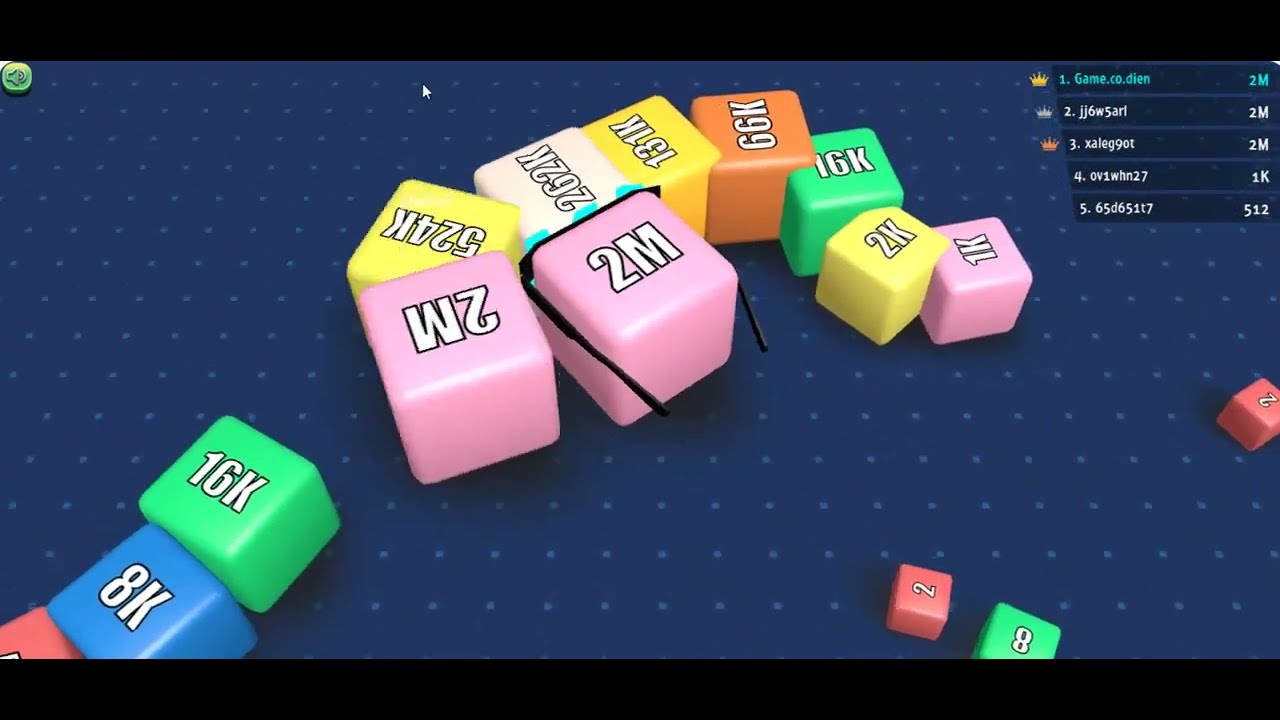 4- Cubes2048 - Game cổ điển: Đã lên TOP 1 thì ăn hết tất cả  - cubes.io
