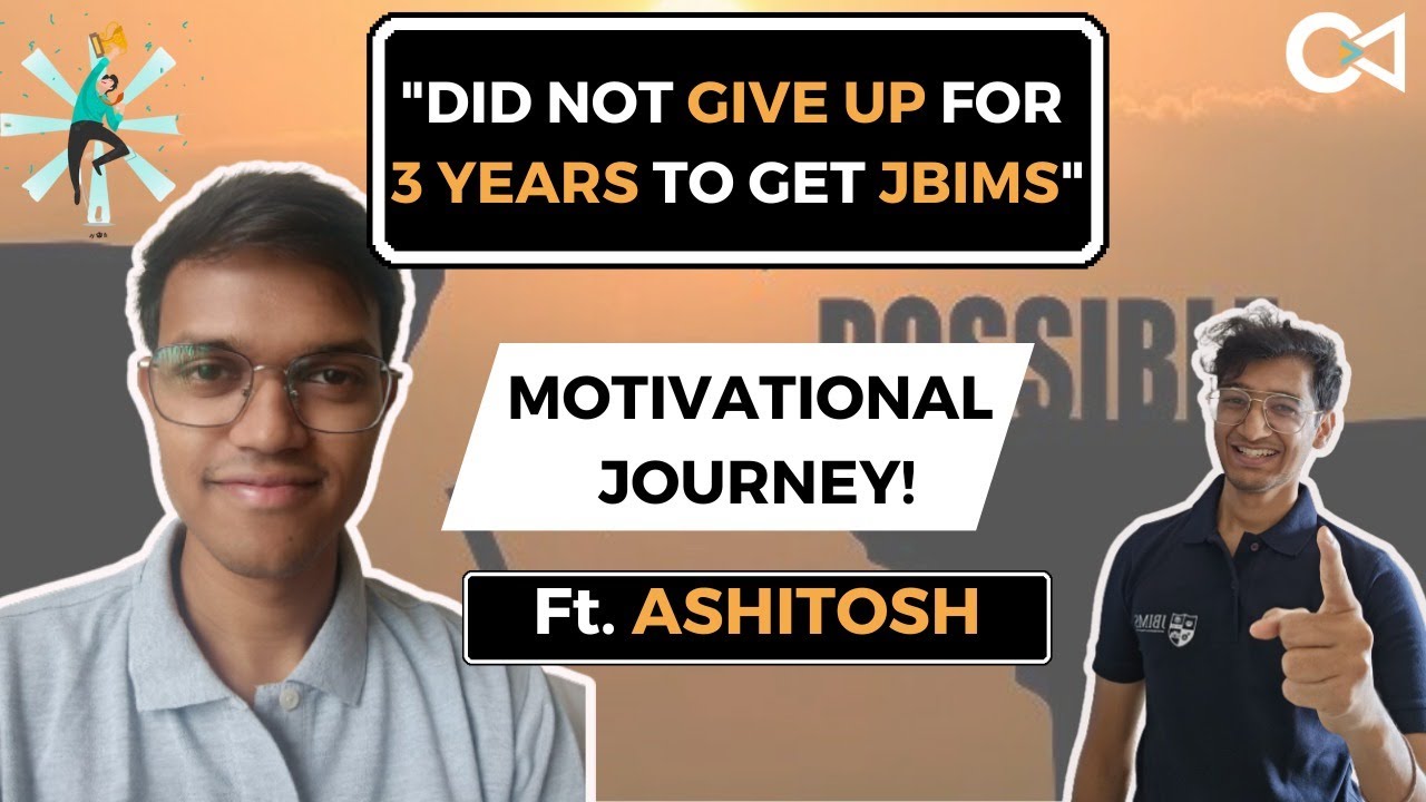 How he Stayed Motivated For 3 Years | Motivational Journey | JBIMS | Crack Every Test