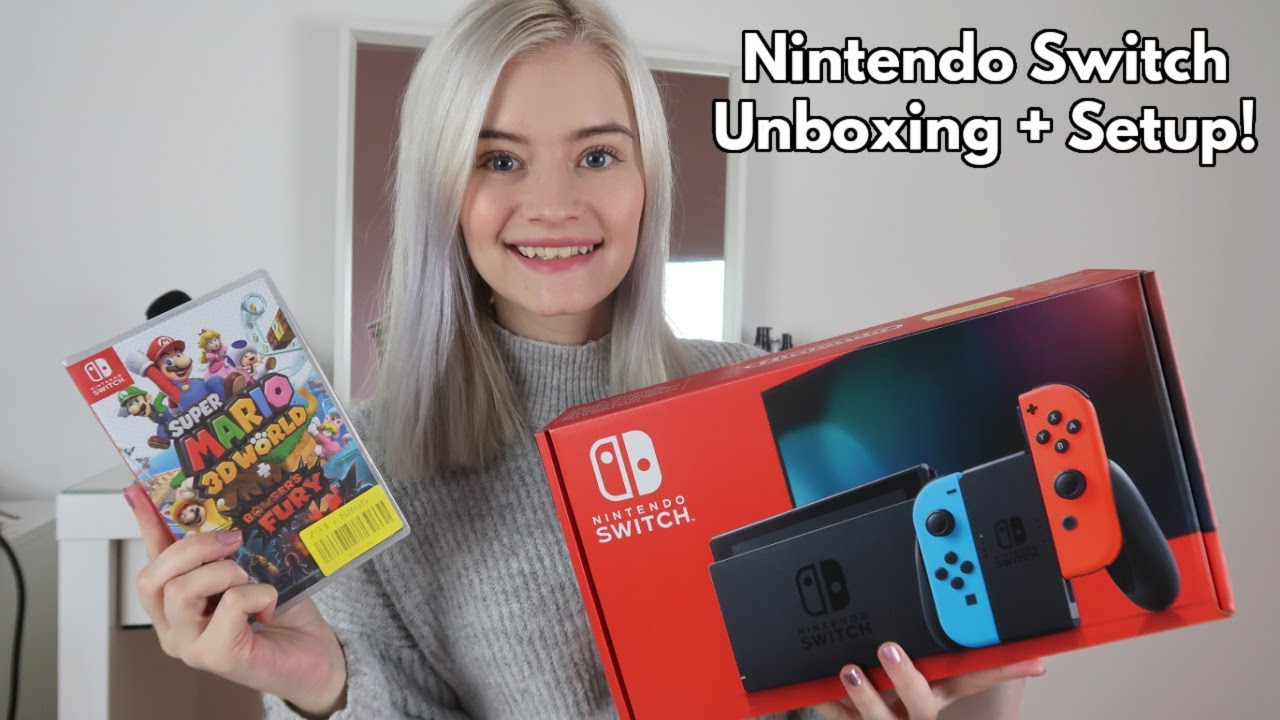 NINTENDO SWITCH UNBOXING + SETUP! | With Improved Battery!